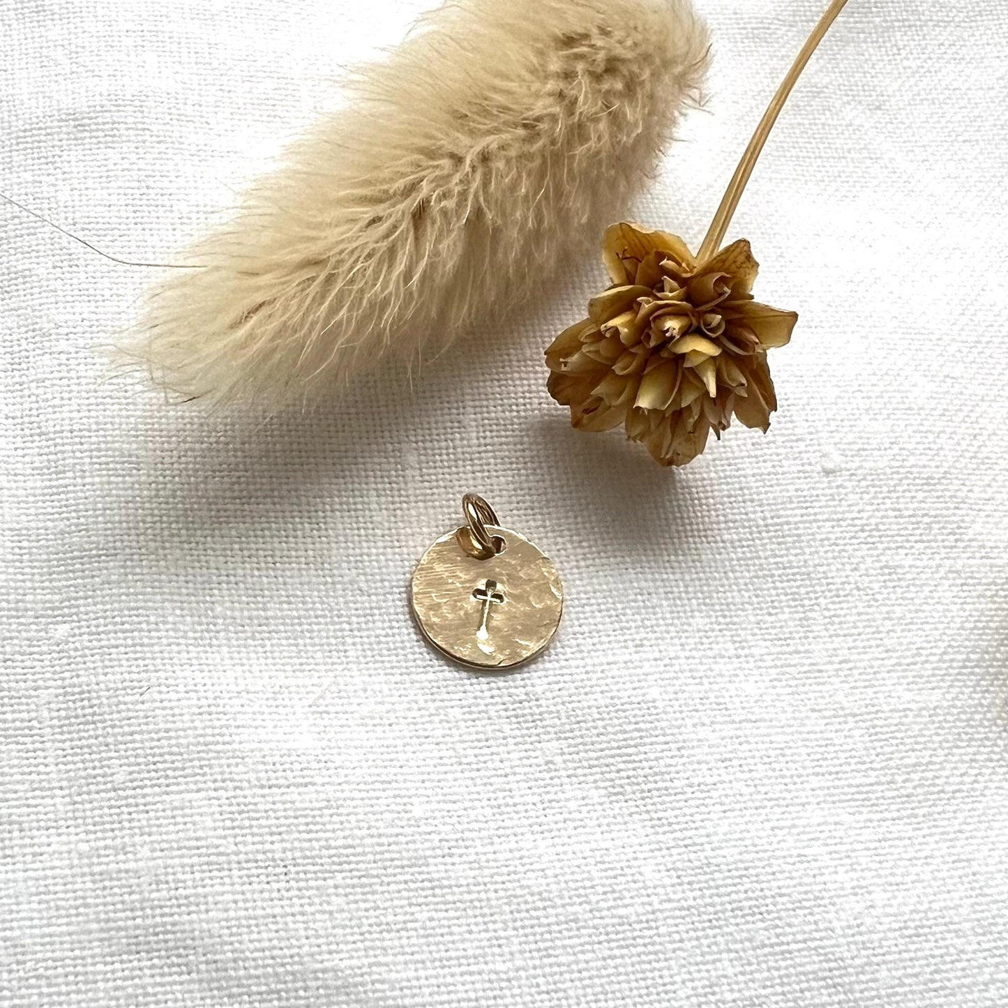 Tiny Gold Cross Charm | Add On Charm For Necklace | Bracelet Charm | Personalized Jewelry | Gift For Her