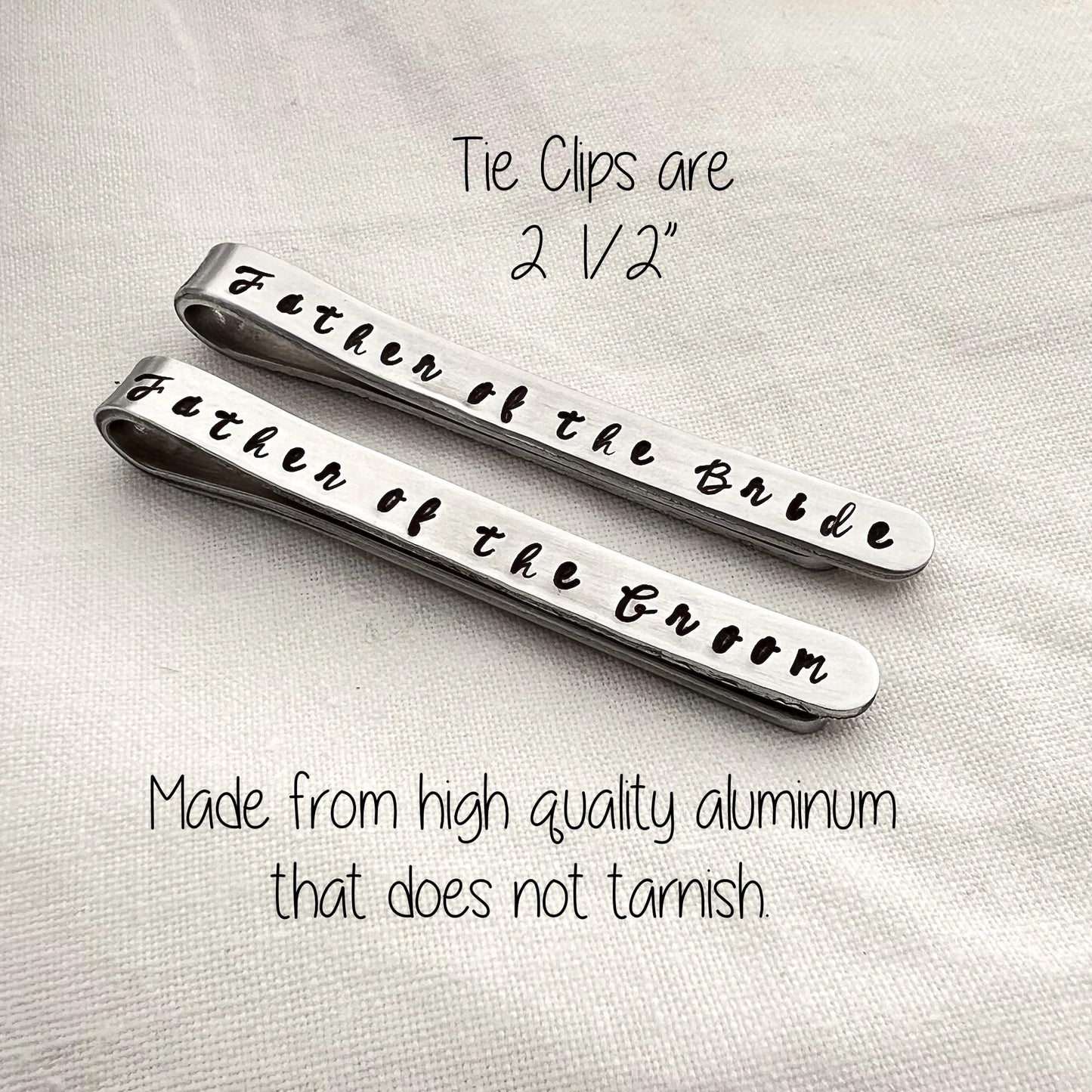 Father of the Bride Gift | Father of the Groom Tie Clip - Father of the Groom Tie Clip | Tie Bar Set | Tie Bar Set for Wedding