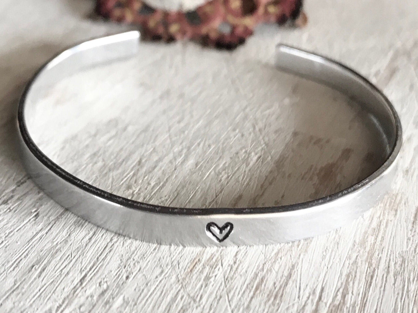 Inside Message Silver Bracelet | Heart Cuff Bracelet | Anniversary Gift for Her | Bracelet for Sister | Friendship Gift