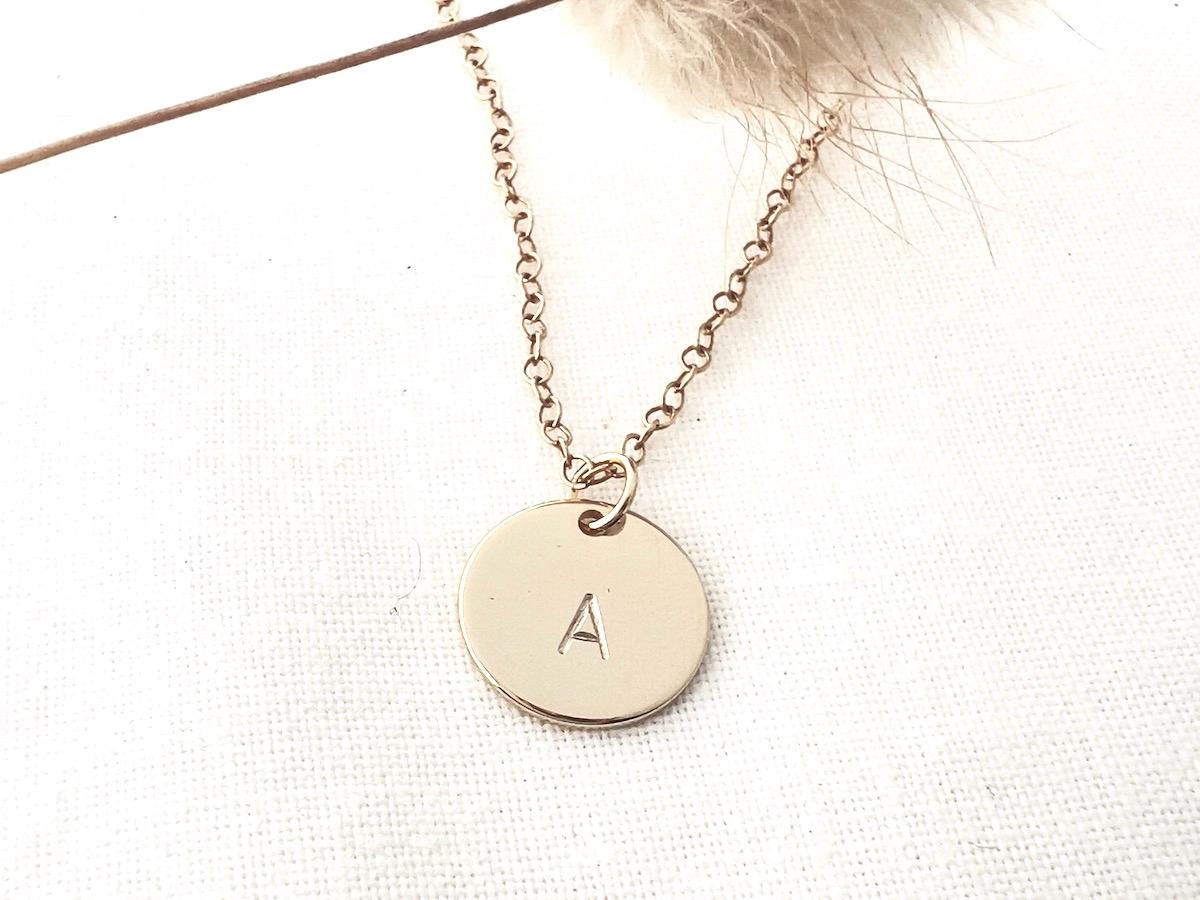 Gold Initial Necklace | Gold Letter Necklace | Personalized Initial Necklace | Dainty Letter Necklace | Gift For Her