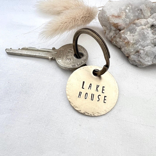 Custom Key Tag |  Vacation Home Tag | Personalized Key Tag | House Closing Gift | 2nd Home Key Tag