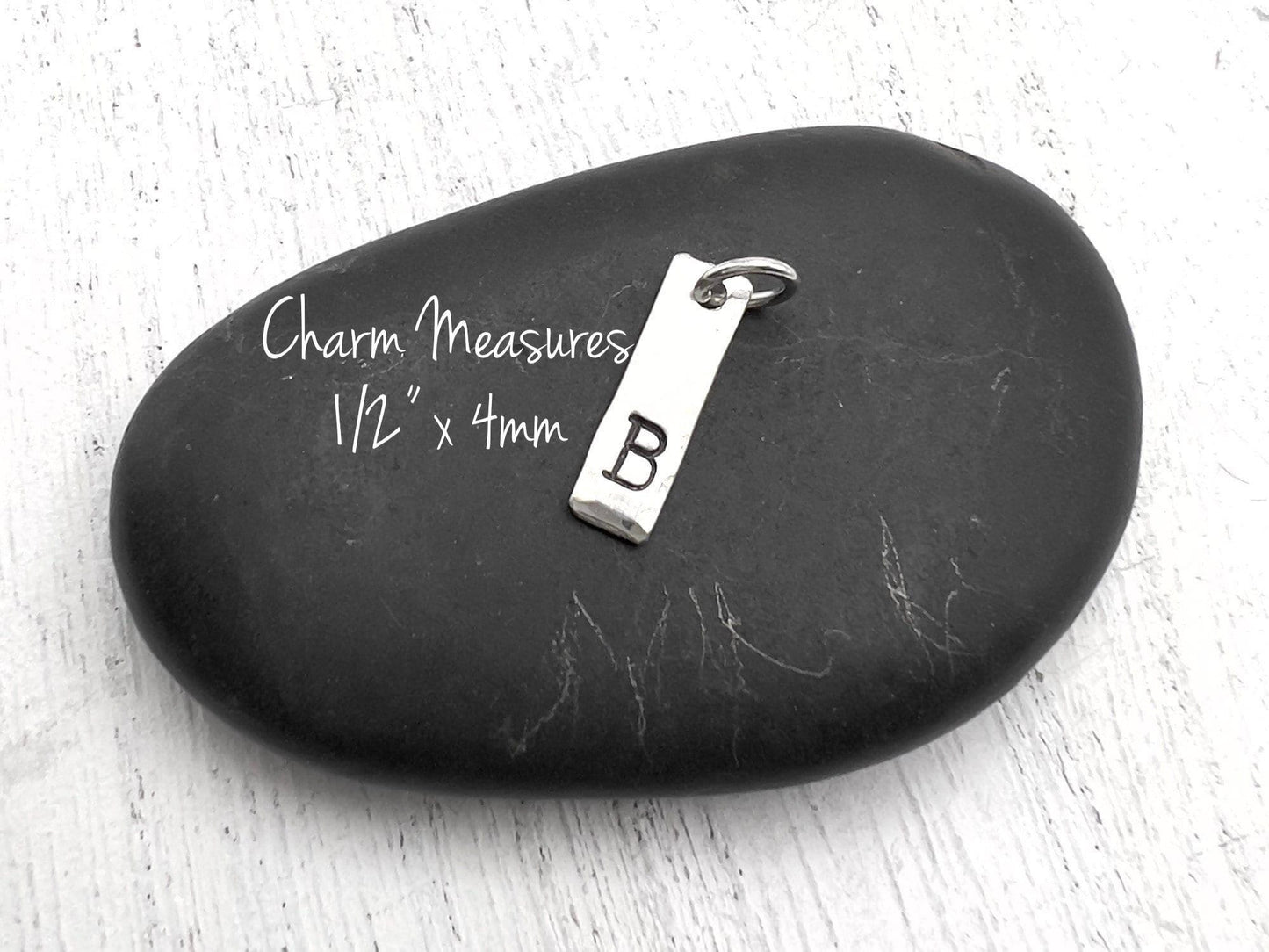 Personalized Tag Charm | 925 Sterling Silver Tag | Custom Tag Charm | Initial Tag Charm |  Hand Stamped | Add On Charm