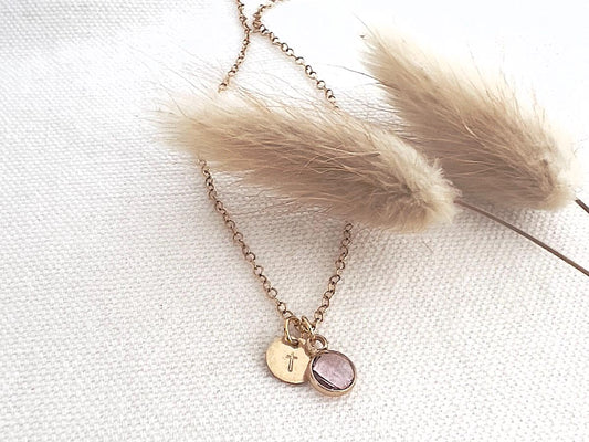 Gold Cross Necklace | Birthstone Necklace |Child Loss | Memorial Jewelry | Miscarriage Gift | Birthday Gift