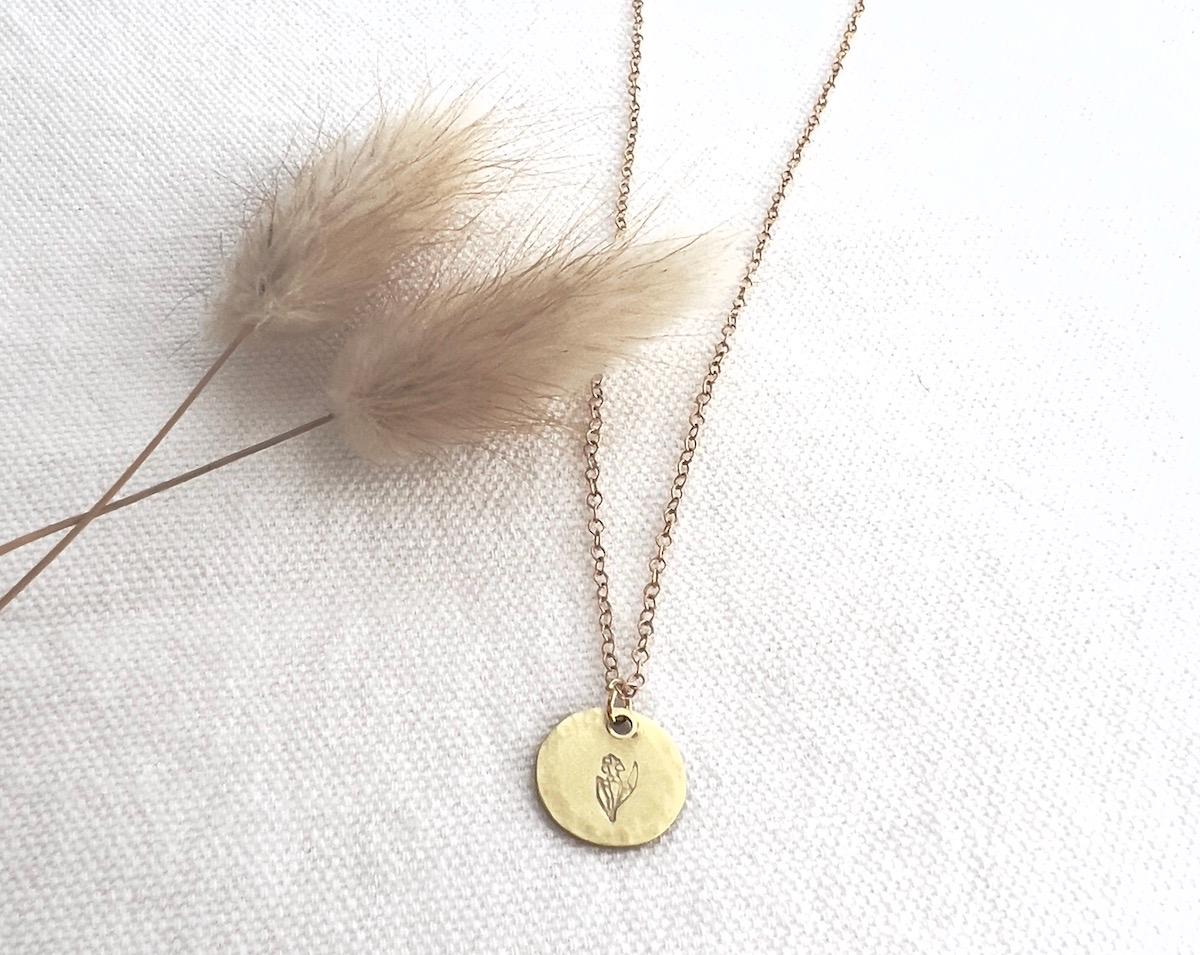 Birth Flower Necklace | Custom Flower Jewelry | Gift for New Mom | Personalized Gift | Mothers Day Gift