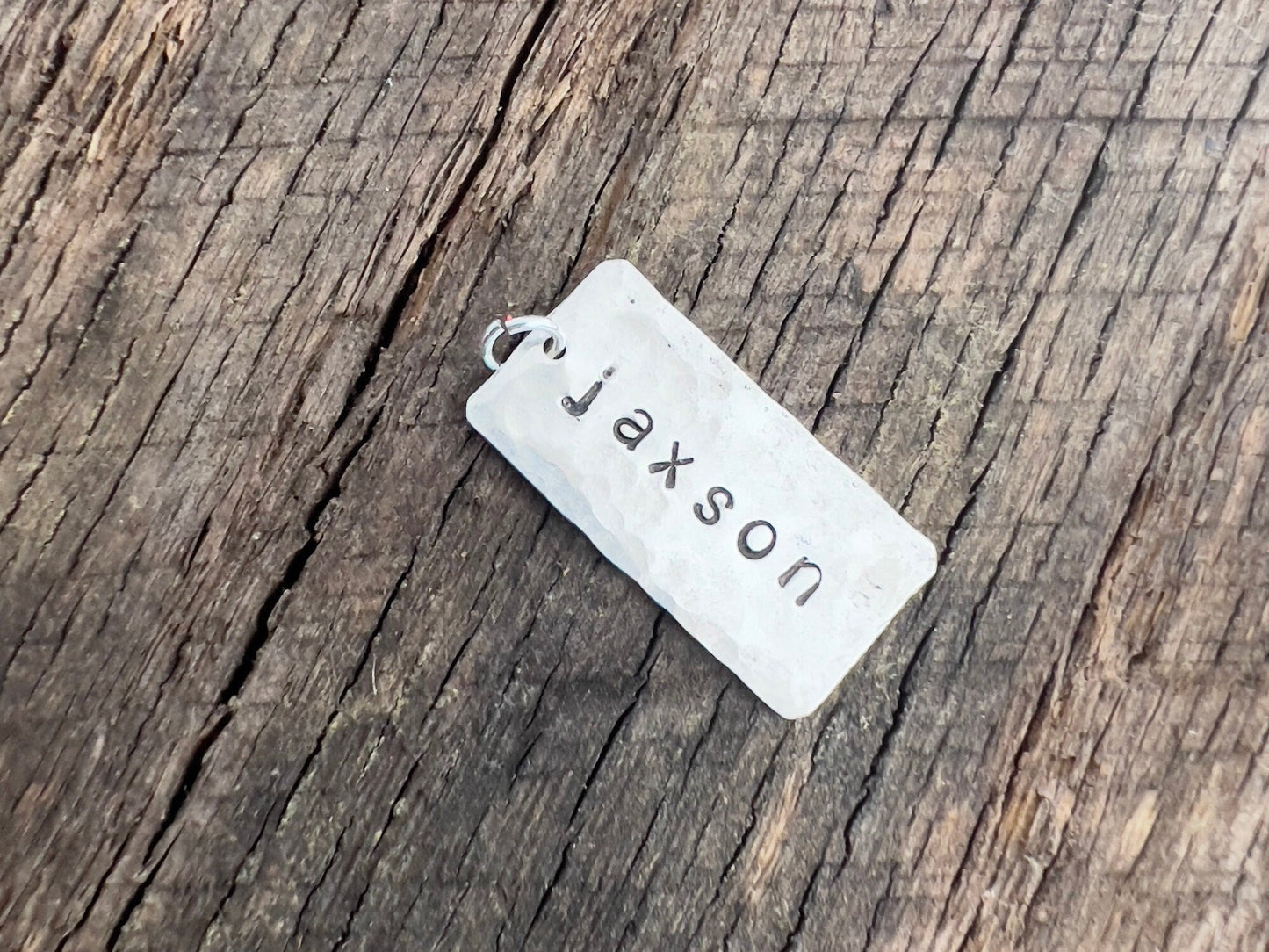 Personalized Name Charm | Sterling Silver Charm | Name Tag Charm | Personalized Name Date Numbers Charm | Add On Charm For Necklace