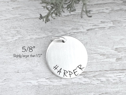 Personalized Name Charm | Tiny Add On Charm | Hand Stamped | Custom Charm | Personalized Jewelry |  Custom Name Charm | Personalized Gift