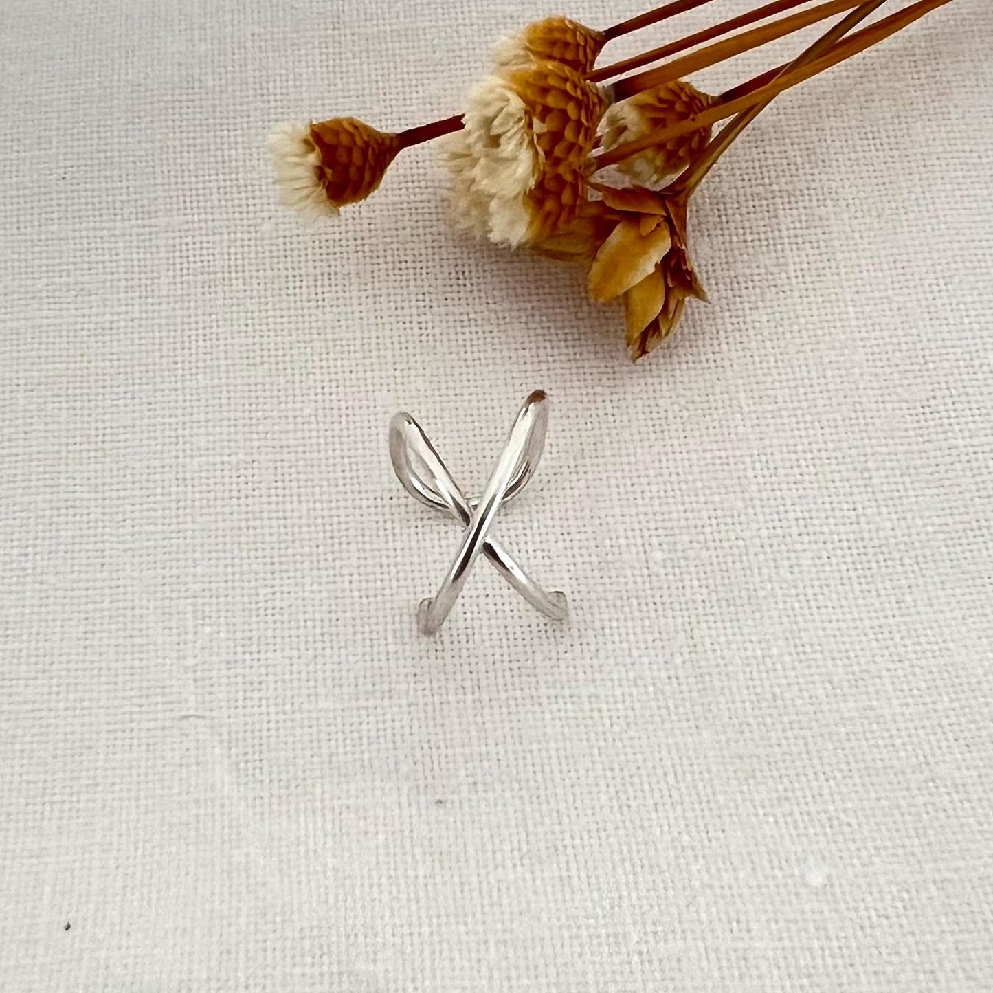 Sterling Silver Non Piercing Ear Cuff | Criss Cross Cartilage Ear Wrap