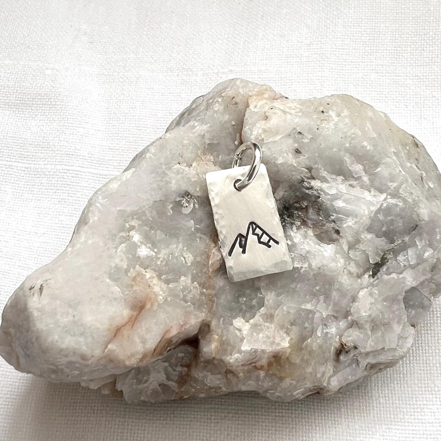 Sterling Silver Mountain Charm | Nature Jewelry | Hiking Pendant | Outdoor Adventure Gift | Nature Lover Gift