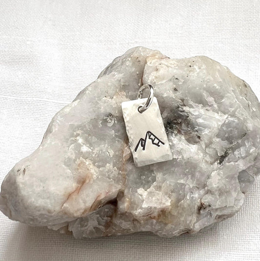 Sterling Silver Mountain Charm | Nature Jewelry | Hiking Pendant | Outdoor Adventure Gift | Nature Lover Gift