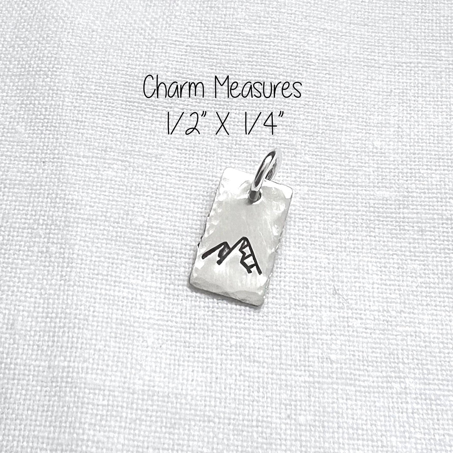 Sterling Silver Mountain Charm | Nature Jewelry | Hiking Pendant | Outdoor Adventure Gift | Nature Lover Gift